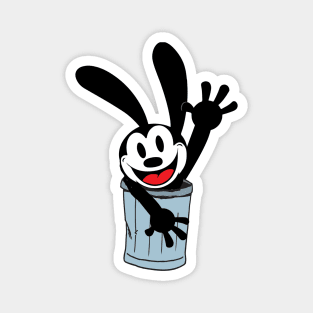 Oswald The Lucky Rabbit is hiding Magnet