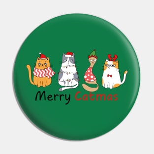 Merry Catmas - Ugly Christmas Pin