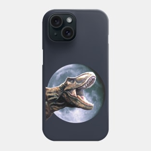T-Rex and the Moon Design Phone Case