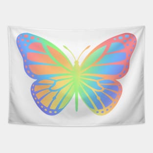 Rainbow Butterfly Holographic Tapestry