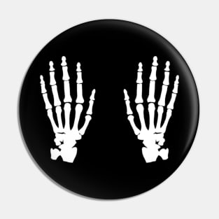 Skeleton Hands Pin