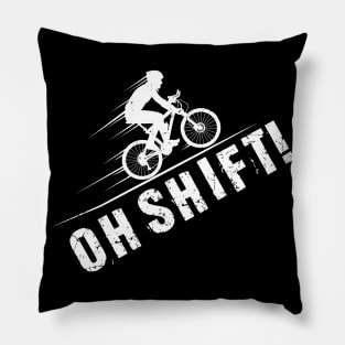 Oh Shift Cyclist Gift Pillow