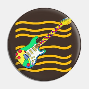 Guitarist - Guitar Artwork Pin