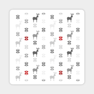 Winter themed pattern design Magnet