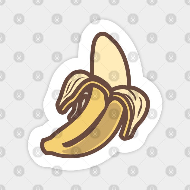Banana open Magnet by ShirtyLife