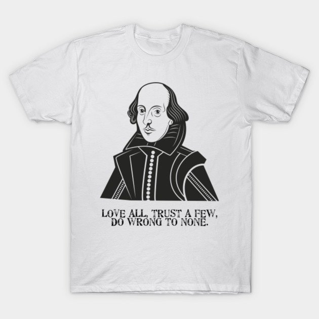 Hamlet /'No/' T-Shirt Shakespeare Quote Bard Funny Theatre