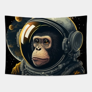 Monkey Astronaut Tapestry