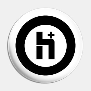 H Plus full circle Pin