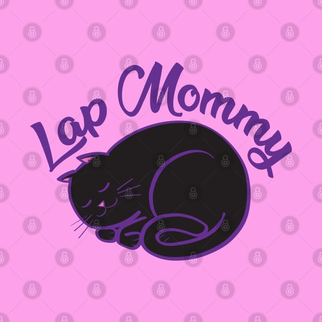 Lap Mommy (black cat) by mcillustrator