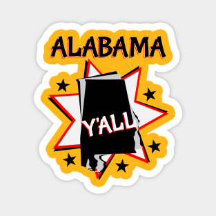 Alabama State Pride Y'all Magnet