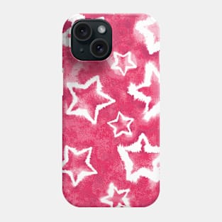 Hot Pink Tie Dye Stars Phone Case