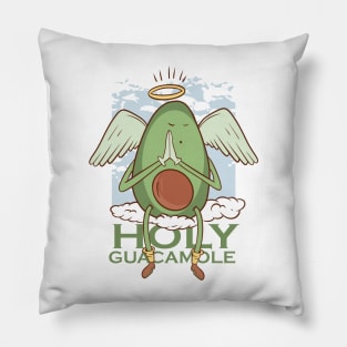 Funny Holy Guacamole Avocado Angel Pillow