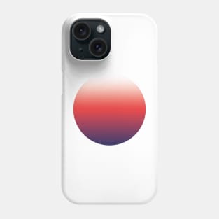 Vibrant gradient purple red bold minimal Phone Case