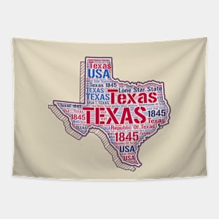 Texas Map Word Art Texas State Words Cloud Texas State Tapestry