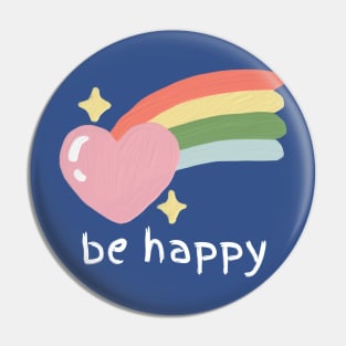 Be happy Pin