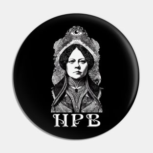 Madame Helena P Blavatsky Esoteric Art Nouveau Design Pin