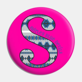 Shirley Blue Devils School Spirit T Pin