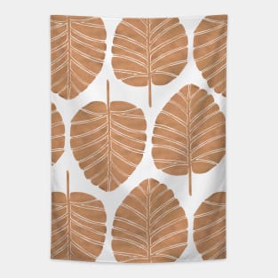 Rose Gold Alocasia Tapestry