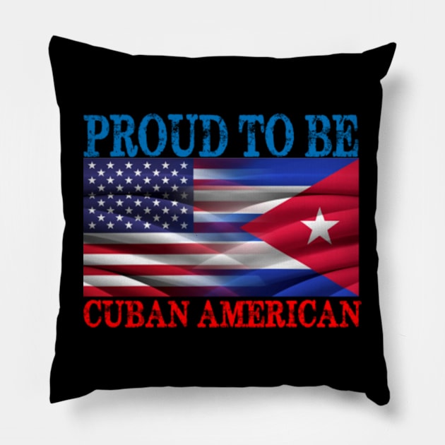 Proud to be Cuban American Pillow by Kardio