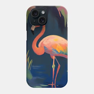 Flamingo in a Lake Phone Case