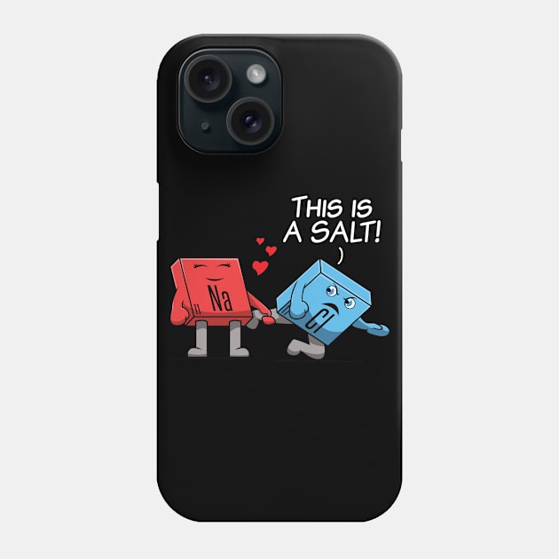 Funny Chemistry Pun Na Cl Salt Sodium Chloride Phone Case by jkshirts