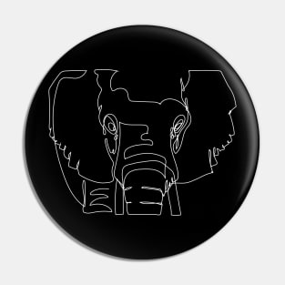 The elephant One line Pin