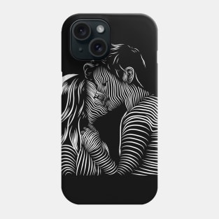 the last kiss silhouette Phone Case