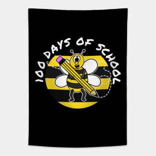 100 Days Of School Bee Kindergarten Teacher 2023 Tapestry