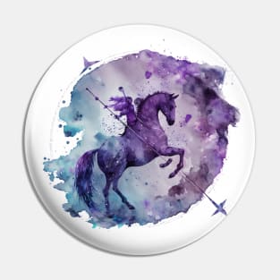 Watercolor Zodiac - Sagittarius Pin