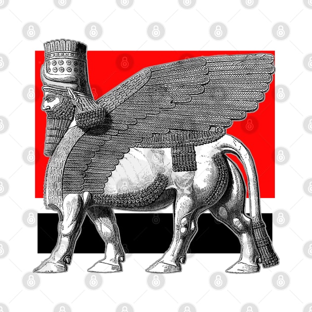 Deity Winged Lion Protector Lamassu by Marccelus