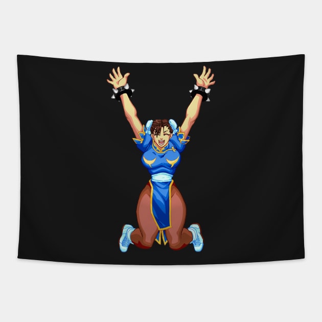 chun-li Tapestry by allysontx