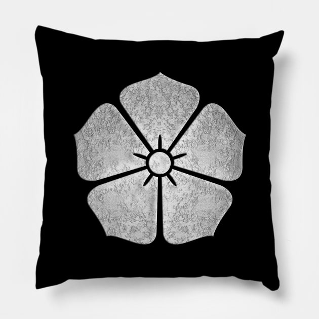 Akechi Kamon Toki Kikyo in Silver Foil Pillow by Takeda_Art