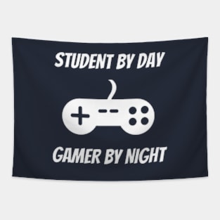 Student By Day Gamer By Night Tapestry