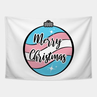 Christmas Ornament in Transgender Pride Flag Colors Tapestry