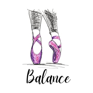 Ballet dance. Tip toes. Pointé T-Shirt