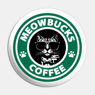 MeowBucks Coffee Pin