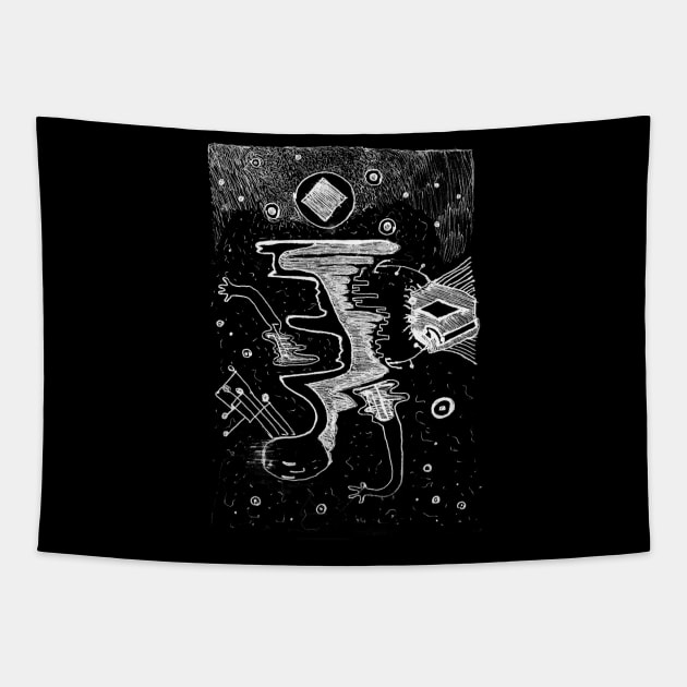 S35: stairs to the Square Moon Tapestry by dy9wah