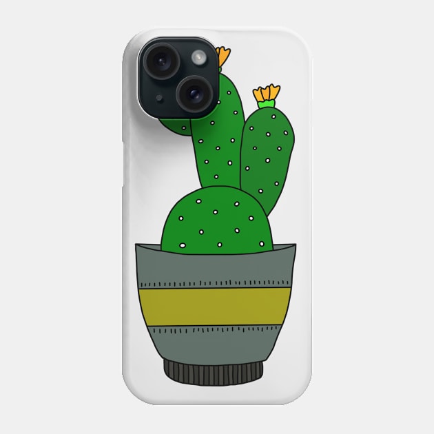 Cute Cactus Design #54: Green Cactus With White Dots Phone Case by DreamCactus