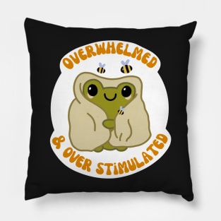 ADHD and Autism Frog - Overwhelmed and Overstimulated Pillow