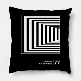 Hall of Mirrors  - Minimalist Graphic Design Artwork Pillow