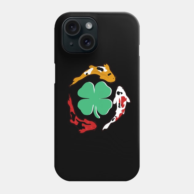 koi fish retro st patricks day tee Phone Case by NIKA13