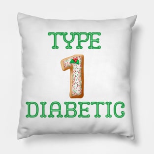 Diabetes Christmas Cookie l Type 1 Diabetic Pillow