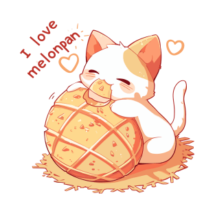 Cat I love Melonpan T-Shirt