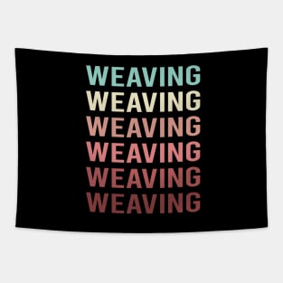 Colorful Text Weaving Weaver Tapestry