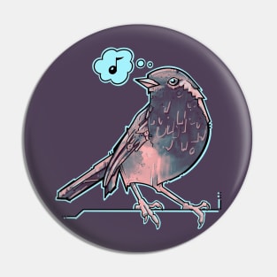 song bird at night Pin