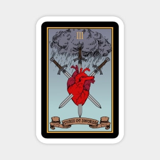 Three of Swords Magnet