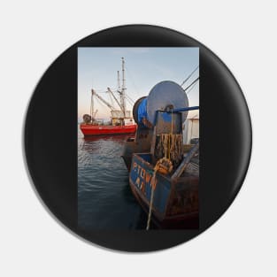 Provincetown Cape Cod MA Fishing Boats Pin
