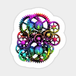 “Psychedelic Gears” Magnet
