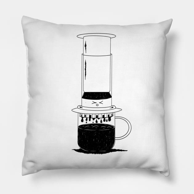 Aeropress - coffee Pillow by grow.up.c