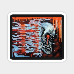 13TH Skull Magnet